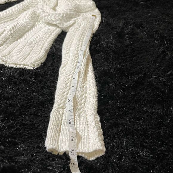 Leo and Nicole White Knit Sweater - Picture 5 of 9